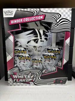 Pokemon TCG: Scarlet & Violet - WHITE FLARE Binder Collection NEW FACTORY SEALED - Image 1