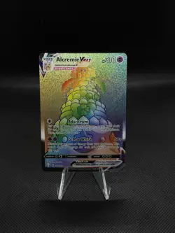 Alcremie Vmax 073/072 Shining Fates NM Full Art Rainbow Rare Pokemon TCG 2021 - Image 1