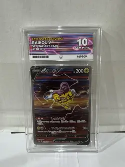 Pokemon TCG: Raikou V GG41/GG70 Crown Zenith Special Art ACE 10 - Image 1