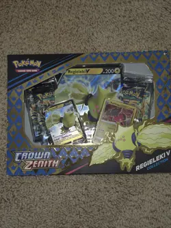 Pokemon TCG Crown Zenith Regieleki V Collection Sealed Box - Image 2