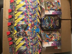 Pokemon Mega Evolutions Booster Packs Lot Of 10 Plus One Mega Mini Tin Sealed - Image 1