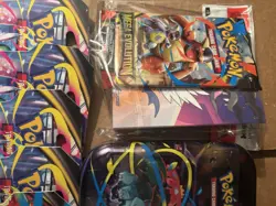 Pokemon Mega Evolutions Booster Packs Lot Of 10 Plus One Mega Mini Tin Sealed - Image 2