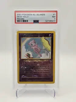 2001 POKEMON SOUTHERN ISLANDS PROMO #1 MEW-HOLO PSA 7 - Image 3