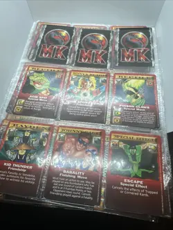 Mortal Kombat Red Border Edition Kard Game 82 MK Card Lot 1992 Free Shipping - Image 2