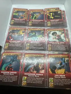 Mortal Kombat Red Border Edition Kard Game 82 MK Card Lot 1992 Free Shipping - Image 4