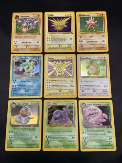 Vintage Pokemon Cards Holo Rare Lot WOTC Era Only Bundle MP/HP - Image 1