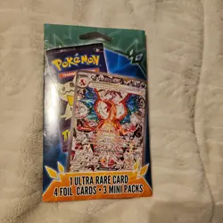 Pokemon Mini Pack 3 Packs 1 Ultra Rare 4 Foil Cards - Image 3