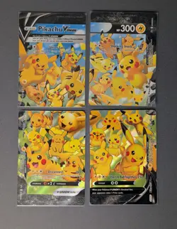 Pokemon TCG Pikachu V-Union 4-Card Set SWSH141 Black Star Promo Collection - Image 1