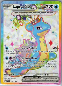 Lapras ex 158/142 SV07: Stellar Crown - Pokemon Card - NM - Image 1