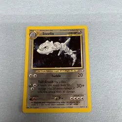 Steelix 15/111 Neo Genesis Pokemon Card Unlimited Holo Rare Swirl Lightly Played - Image 1