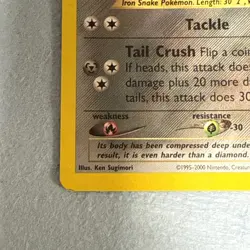 Steelix 15/111 Neo Genesis Pokemon Card Unlimited Holo Rare Swirl Lightly Played - Image 4