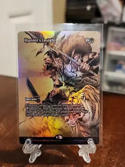 Hunter's Insight Borderless Foil - Mythic - Marvel Universe Eternal-Legal MTG - Image 1