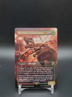 Ravenous Tyrannosaurus Borderless Jurassic World NM MTG - Image 1