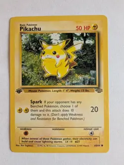 Pikachu 60/64 1st Edition Jungle Set 1999 Pokemon Card Mint / Near Mint - Image 1