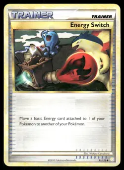 Pokemon Tcg Energy Switch #91 Pokemon HeartGold & SoulSilver LP - Image 1