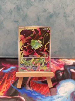 Pokemon TCG Mega Evolution Me01: Bulbasaur Illustration Rare Near Mint - Image 1