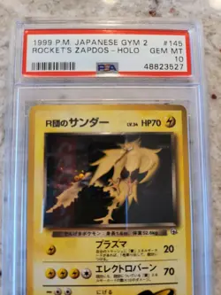 💎💎 1999 Rockets Zapdos PSA 10 Japanese Pokemon #145 Gem Mint - Image 2
