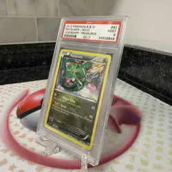 2013 Pokemon Black & White Legendary Treasures Rayquaza 93/113 Holo PSA 9 MINT - Image 3
