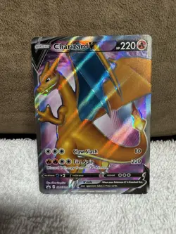 Charizard V SWSH050 Sword & Shield Black Star Promo Full Art Holo Pokemon TCG - Image 1