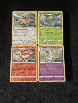 POKEMON BUILD & BATTLE SILVER TEMPEST SEALED PROMO SET, ALL 4 - Image 1