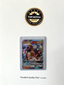Pokemon Entei GX Shining Legends 10/73 TCG Holo Ultra Rare - Near Mint Condition - Image 1