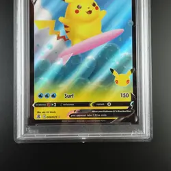PSA 10 Surfing Pikachu V 008/025 Pokemon Celebrations Holo Graded Card - Image 3