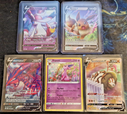 Mega Pokemon card bundle, full arts, half-arts, Holos, V, Vmax's, Breaks, Rares - Image 3