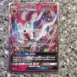 Pokemon Sylveon GX TCG 92a/145 Alternative Art Promo Card S&M Guardians Rising - Image 1