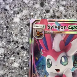 Pokemon Sylveon GX TCG 92a/145 Alternative Art Promo Card S&M Guardians Rising - Image 4