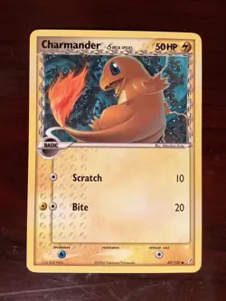 Charmander Delta Species 49/100 EX Crystal Guardians LP-EXC BUY 2 CARDS GET 1 FR - Image 1