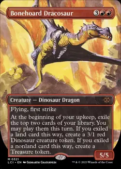 Bonehoard Dracosaur | FOIL | MTG The Lost Caverns of Ixalan (Borderless) #321 NM - Image 1