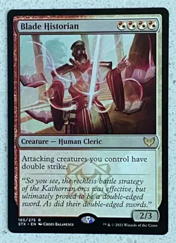 MTG Magic the Gathering Strixhaven School of Mages Blade Historian - Rare - Image 1