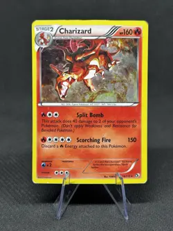 Pokemon Charizard 19/113 Legendary Treasures Cosmos Holo Rare DMG - Image 1