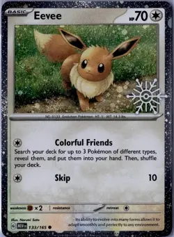 SEALED Eevee - 133/165 (Holiday Calendar) Pokemon Promos Near Mint - Image 1