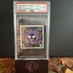 1998 Amada Pokemon Japanese Nintendo Hyper Sticker Collection Gastly PSA-4 🤩🔥 - Image 1