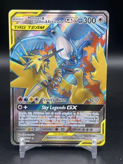 Moltres & Zapdos & Articuno GX 66/68 Pokemon Hidden Fates Sun Moon Full Art NM - Image 1
