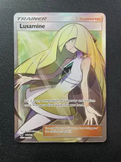 Pokemon TCG Lusamine (Full Art) 110/111 Sun and Moon Crimson Invasion - Image 1