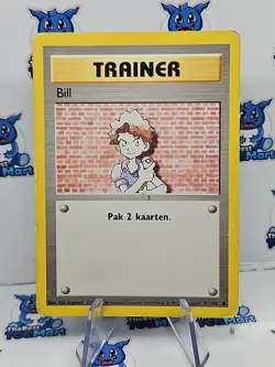 GERMAN Pokemon Bill 91/102 Base Set - DMG Writing On Back - Image 1
