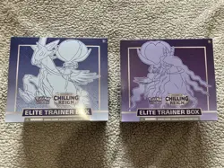 2x Chilling Reign Elite Trainer Boxes ETB Sword & Shield Pokemon TCG 1 of each - Image 1
