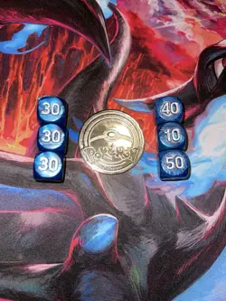 Pokemon Mega Charizard X ex UPC Ultra Premium Collection Silver Metal Coin Dice - Image 2