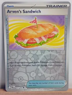 Arvens sandwich 161/182 Reverse Holo - Destined Rivals Pokemon TCG NM - Image 1