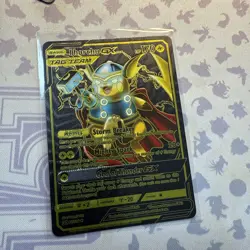 Pokemon Card Black Foil Fan Art I Horchu GX Tag Team - Image 1