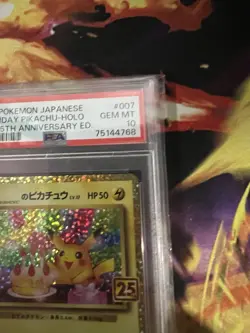 PSA 10 Birthday Pikachu 007/025 25th Anniversary Pokemon Card Japanese 2021 - Image 4