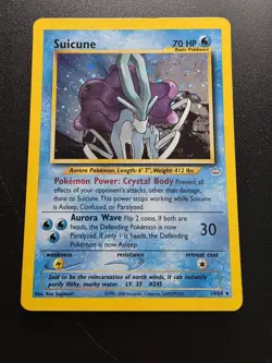 Suicune Neo Revelation 14/64 Holo Rare Pokemon Card WOTC - Image 1