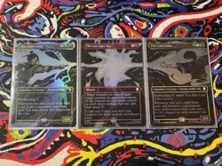 Fire Lord Zuko Azula And Last Agni Kai Borderless FOILS MTG Avatar Lot Scene - Image 1