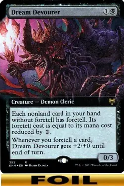 1x - Dream Devourer - FOIL EXTENDED ART #352 - Kaldheim - NM MTG - Image 1