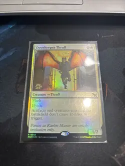 Mtg Doorkeeper Thrull FOIL - Murders at Karlov Manor Prerelease + Bonus Foils - Image 2
