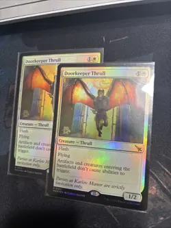 Mtg Doorkeeper Thrull FOIL - Murders at Karlov Manor Prerelease + Bonus Foils - Image 4
