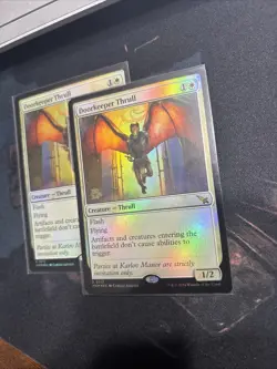 Mtg Doorkeeper Thrull FOIL - Murders at Karlov Manor Prerelease + Bonus Foils - Image 5