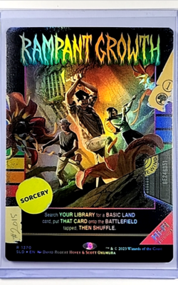 2023 MTG Magic The Gathering Secret Lair Movie Poster Foil #1370 Rampant Growth - Image 1